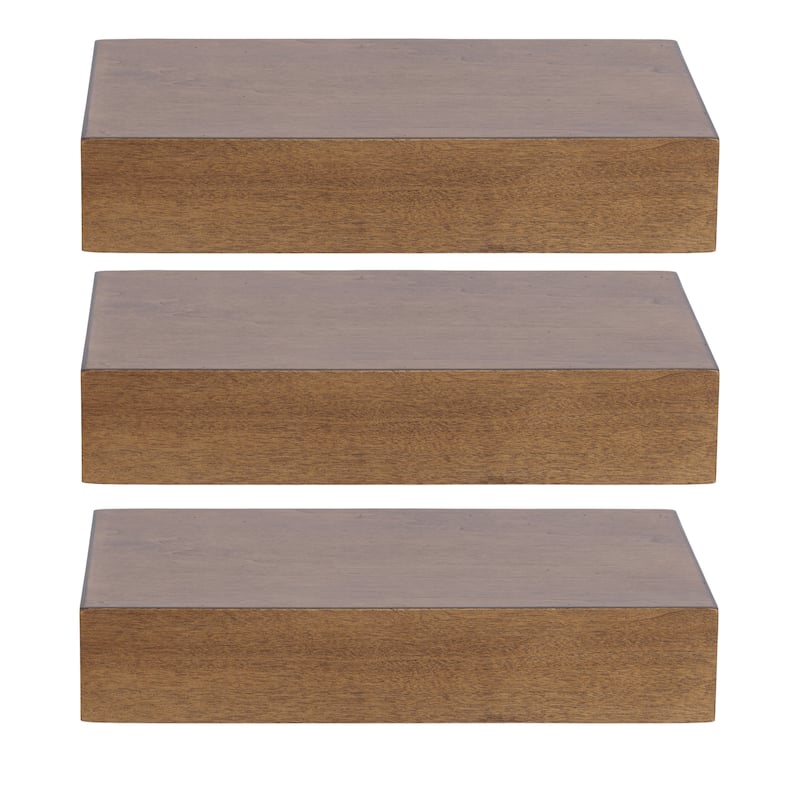 Kate and Laurel Havlock Wood Shelf Set