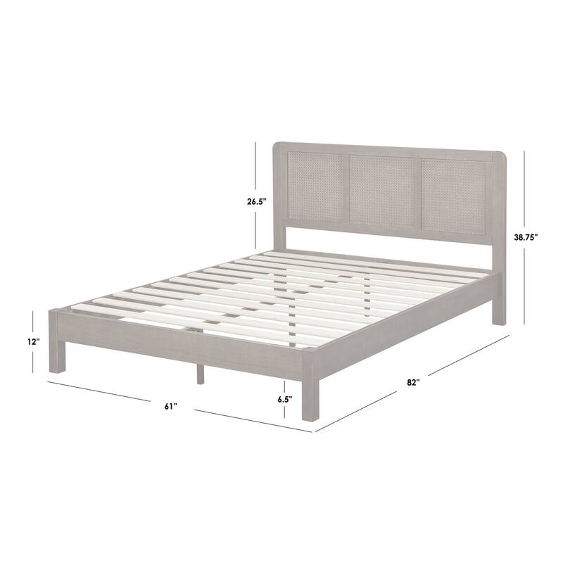 Lifestorey Larkin Mid-Century Queen Platform Bed