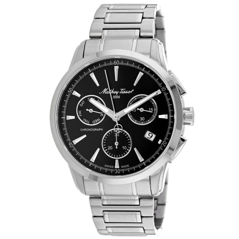 Mathey Tissot Men's Lancelot Black Dial Watch - H198CHAN - 6 (36)
