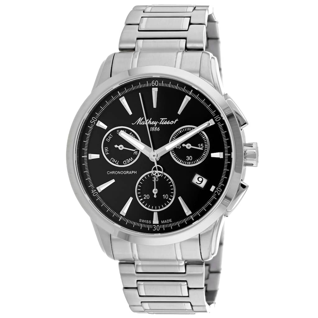 Mathey Tissot Men's Lancelot Black Dial Watch - H198CHAN - 6 (36)