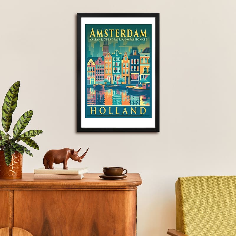 Vintage Poster XV Premium Framed Poster by Steve Hunziker