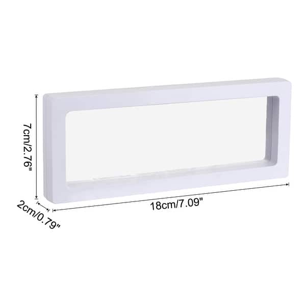 dimension image slide 13 of 18, Floating Frame Holder 3D Jewelry Display Box with Base