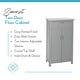 preview thumbnail 4 of 9, RiverRidge Somerset Two-Door Bathroom and Laundry Storage Cabinet with Drawer and Adjustable Shelf - Gray