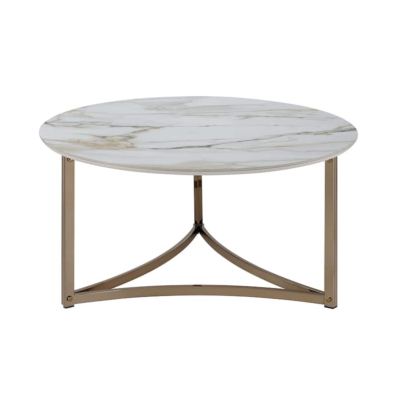 Sintered Stone Top Round Coffee Table