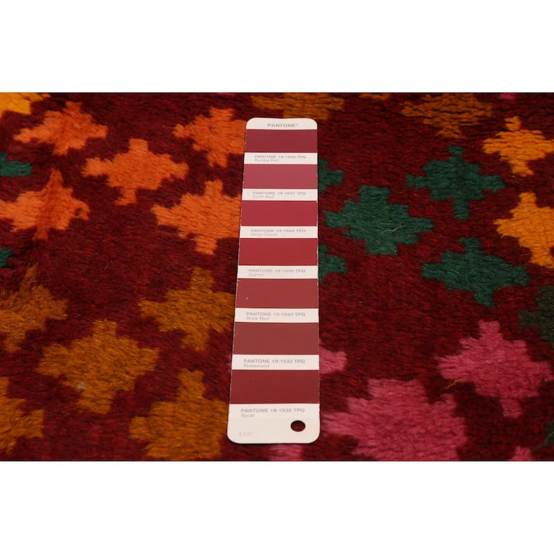 ECARPETGALLERY Hand-knotted Akhjah Red Wool Rug - 6'0 x 8'1
