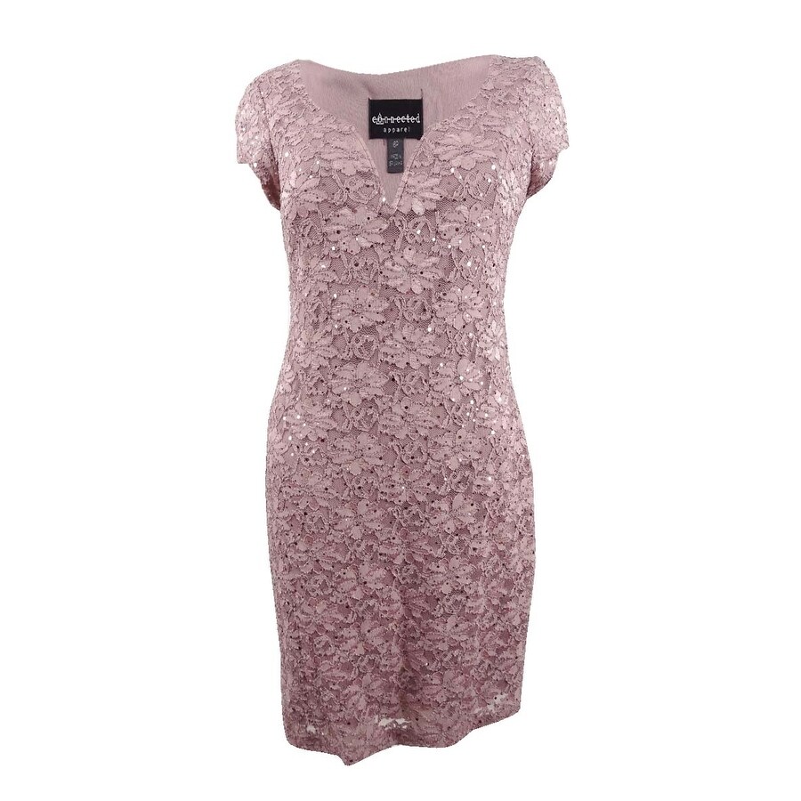 connected embellished lace dress
