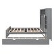 preview thumbnail 9 of 15, Espresso Full Wooden Platform Bed Frame w/All-in-One Cabinet & Trundle