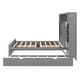 preview thumbnail 25 of 92, Platform Bed with All-in-One Cabinet & Sockets, Wooden Slats Support Bed Frame with 2 Drawers & Trundle-No Box Spring Required