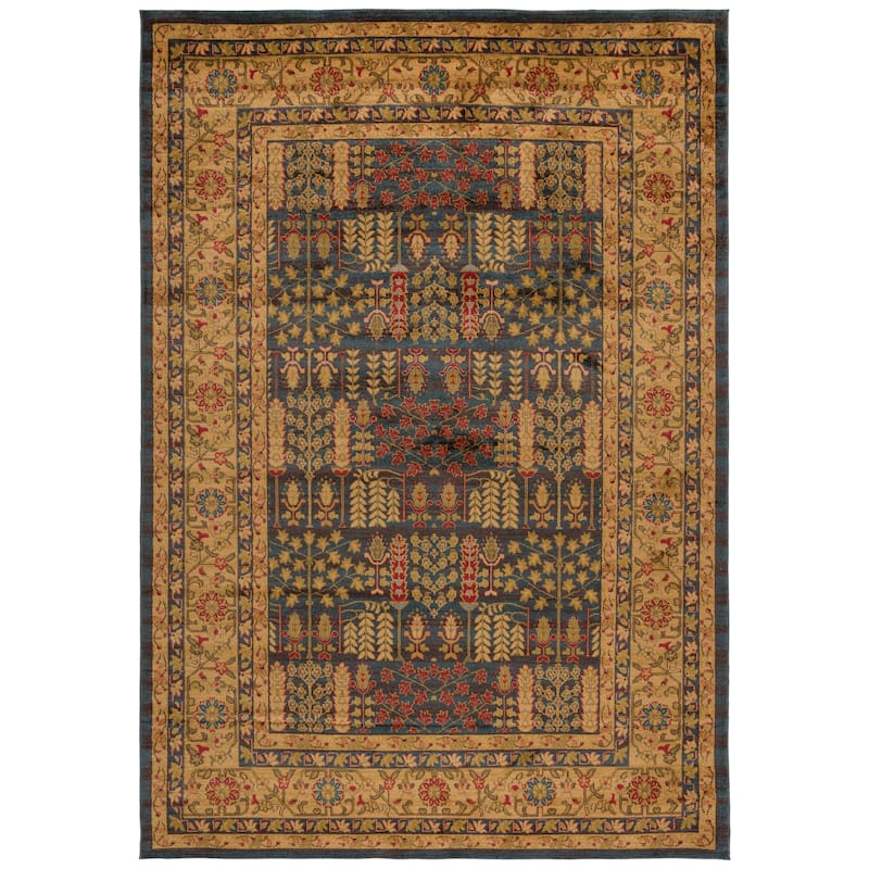 SAFAVIEH Mahal Laurene Traditional Oriental Rug - 11' x 16' - Navy/Natural