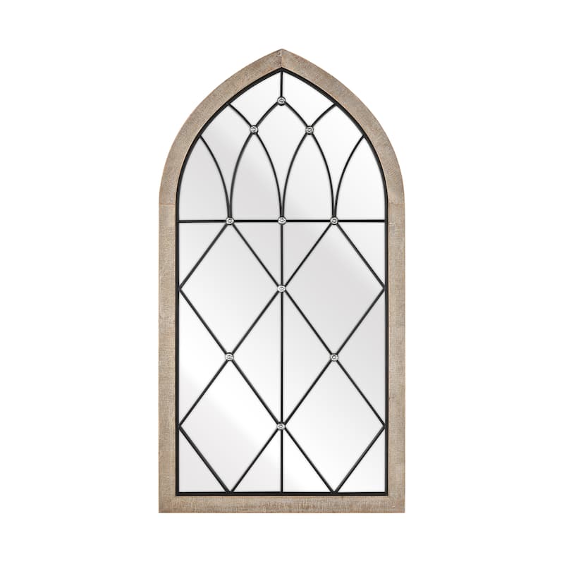 Elk Home Irya Wood Tone Wood Composite 26.5 Inch Wide Mirror