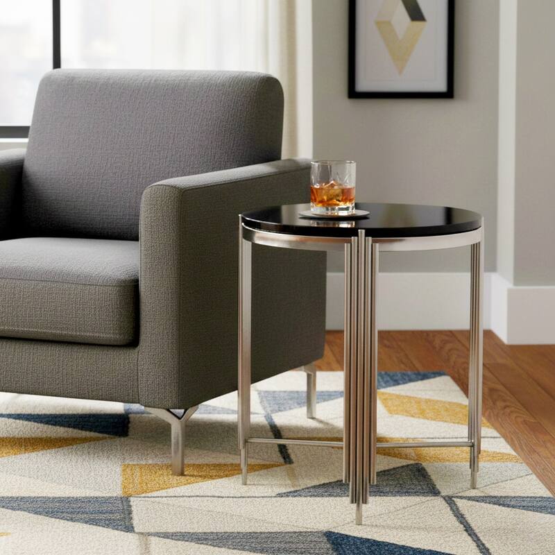 Metal Modern Stone Top Table