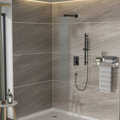 10" Rain Shower Head Systems with 26.18" Adjustable Angle Slide Bar