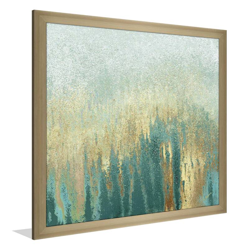 "Teal Golden Woods (Square)" Print on Acrylic