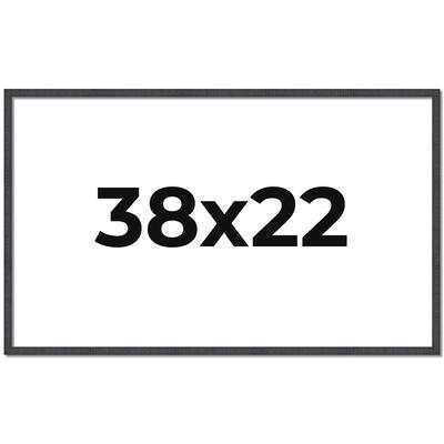 38x22 Frame Brown Solid Wood Picture Frame - Complete Modern Photo
