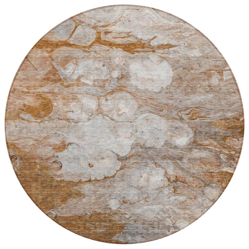 HomeRoots Abstract Transitional Rectangle Outdoor Rug