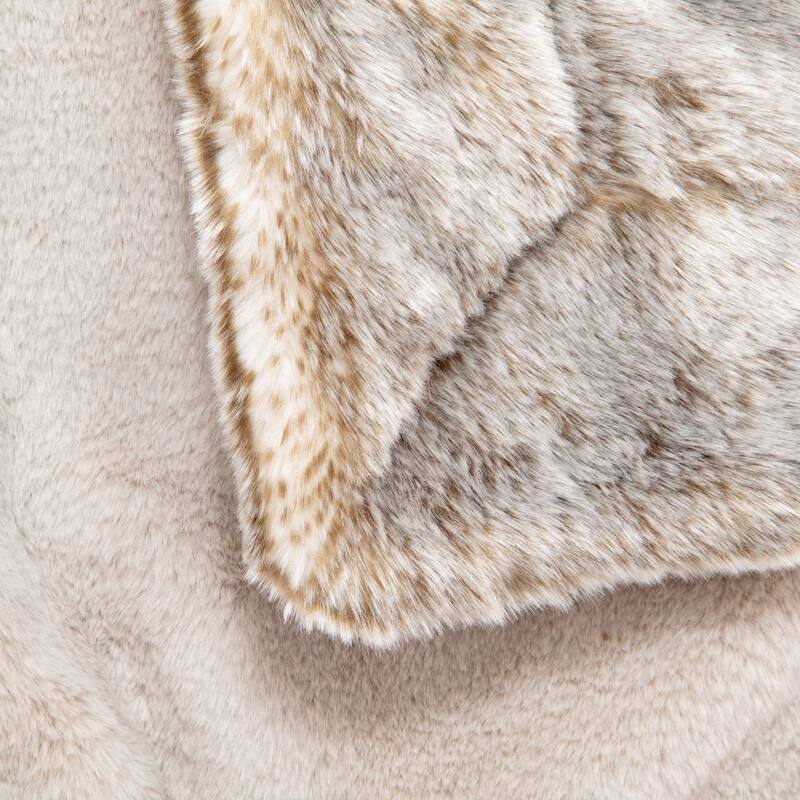 Husband Pillow - Exquisite Cozy Faux Fur - Double Sided Weighted Throw Blanket - 2-tone, 50"X 60"