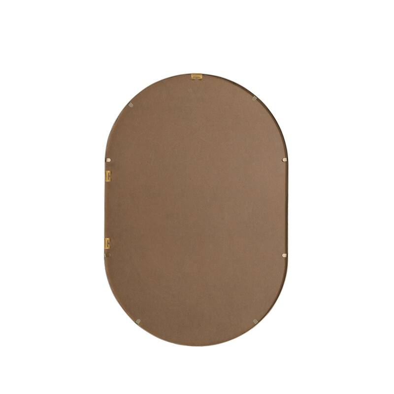 Indigo Home Metal Frame Oval Mirror 24x36 Inch
