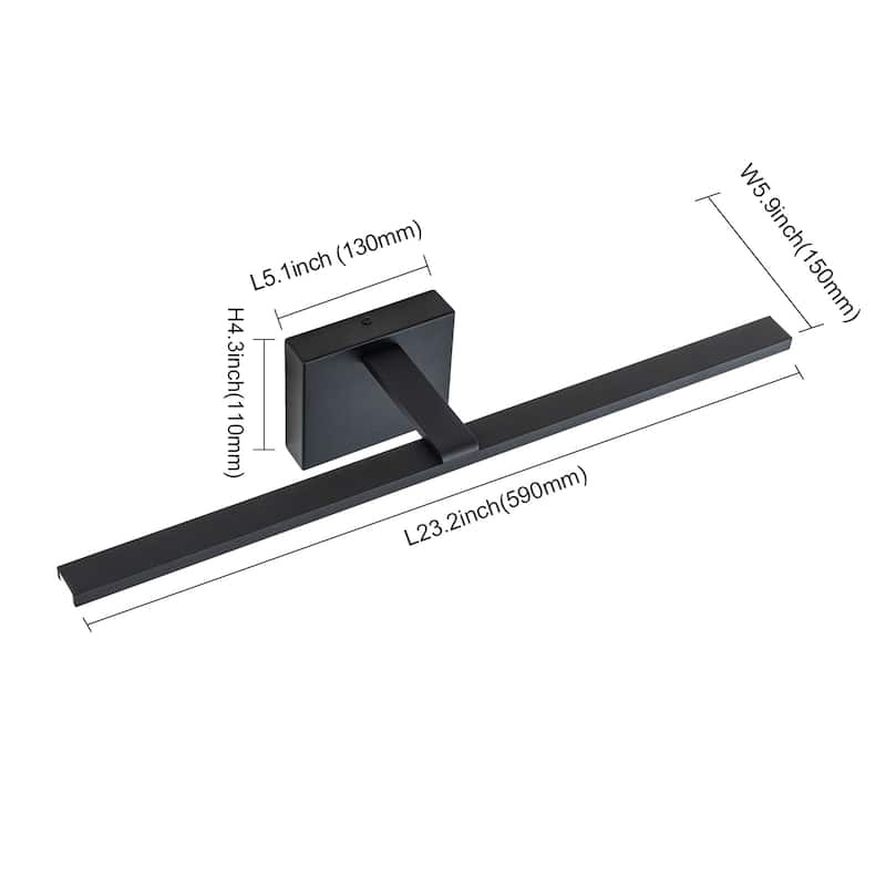 Minimalist Linear LED Vanity Light Dimmable Wall Sconce Light Bar