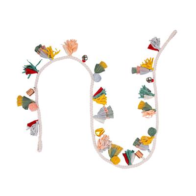 HGTV Home Collection Boho Bell & Tassel Garland, Multicolor, 72 in - 72 in
