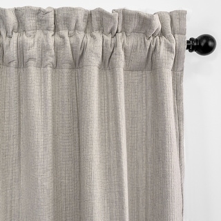 6ix Tailors Payton Natural Pole Top Drapery Panels Set of 2