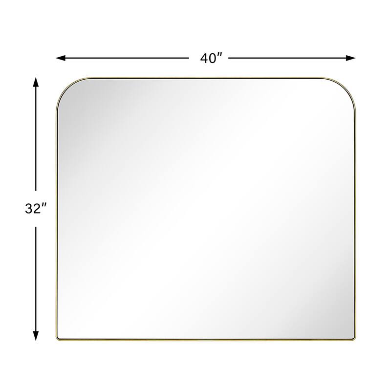 TEHOME Decole Arch Metal Wall Mirror