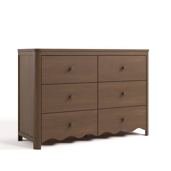 slide 2 of 12, Storkcraft Casablanca 6 Drawer Dresser Hazelnut