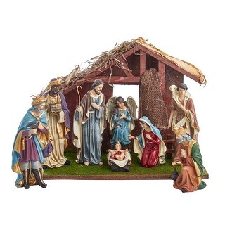 Kurt Adler 9inch Porcelain Nativity Figure Tablepiece Set of 9 for sale online 