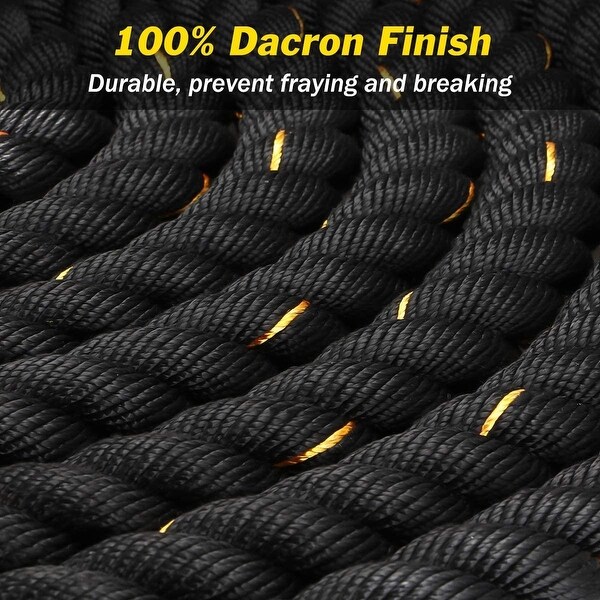 VIVOHOME 30/40FT Poly Dacron Battle Rope Strength Power Training Fitness Workout 