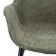 preview thumbnail 87 of 85, Markley Modern Leather Upholstered Dining Side Chairs with Black Iron Legs Accent Armchair for Home Kitchen Set of 4