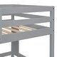 preview thumbnail 14 of 30, Elegant Twin Loft Bed with Desk, Bookcase, and Ladder -Pine Wood