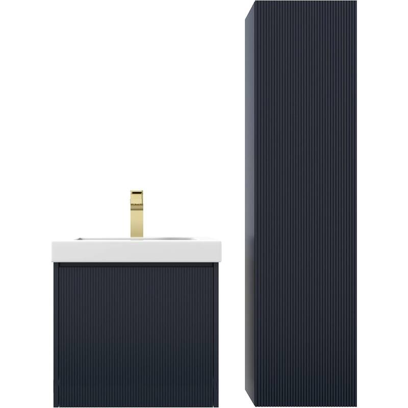 Blossom Positano 20" Floating Vanity with Sink & Side Cabinet