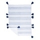 preview thumbnail 14 of 16, Rizzy Home Rowan Embroidered Striped Crib Quilt - 38" X 50" Navy