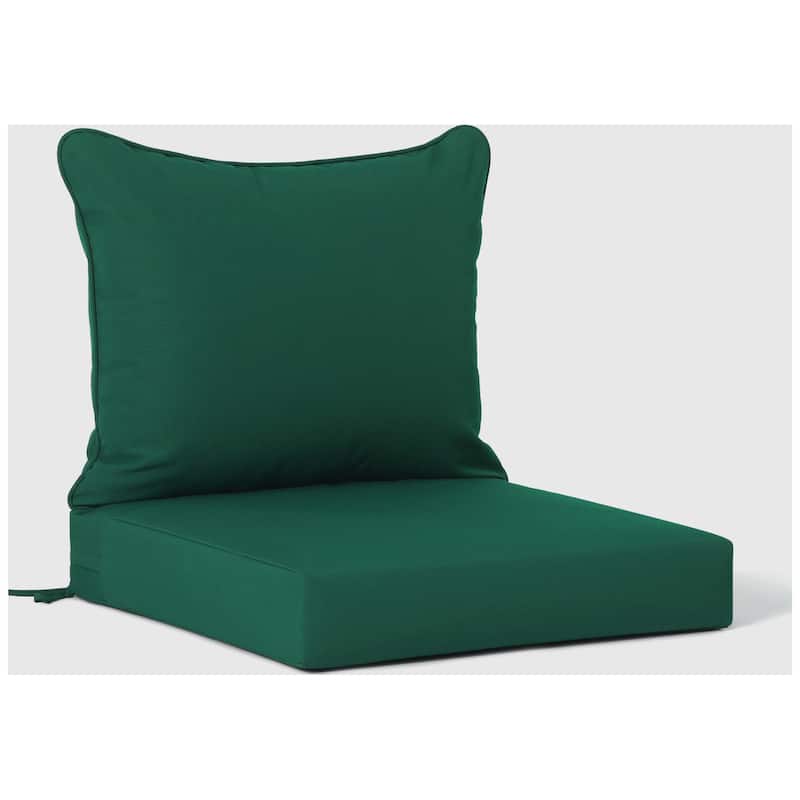 Birchwood All Weather HDPE Outdoor Patio Teak Deep Seating Conversation Set (6-Piece Set)