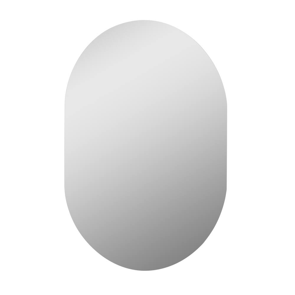 Khristy Mini 22 in. W x 28 in. H Pill Polished Frameless Bathroom Vanity Mirror - 22" x 28"