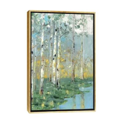 iCanvas "Birch Reflections III" by Sally Swatland Framed Canvas Print
