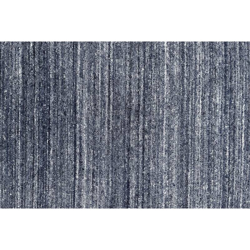 N.Charcoal Hand-Knotted Wool Modern Lori Baft Gabbeh Solid Color Rug, 4' x 6', soft elegant accent - L