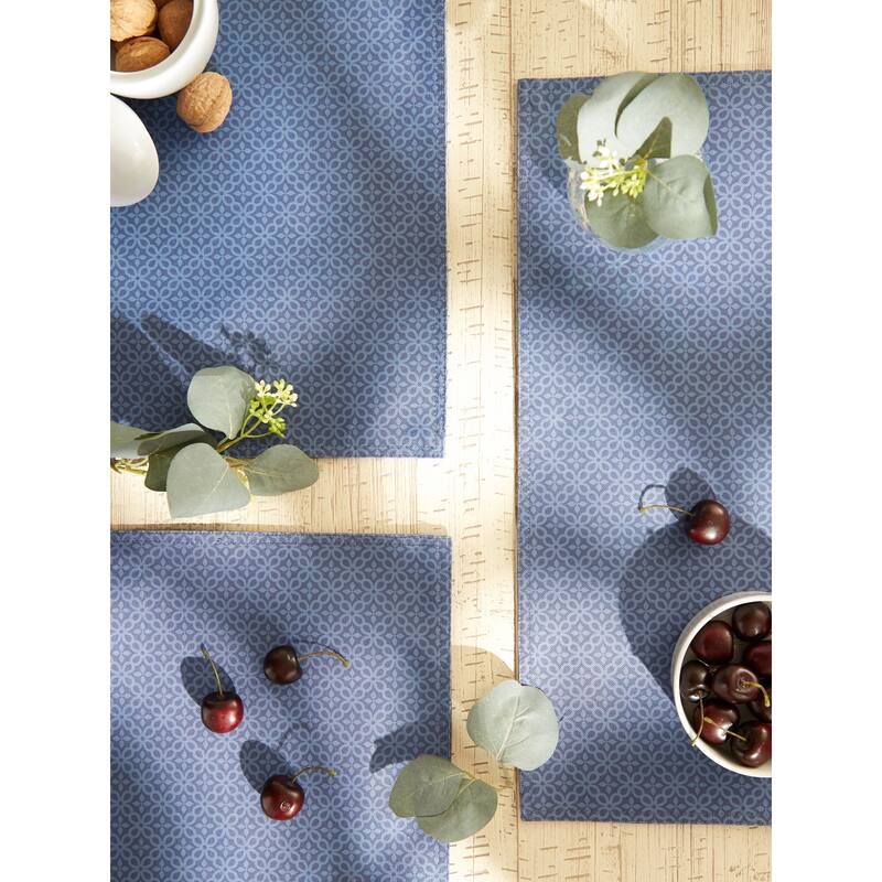 DII Stone Tonal Lattice Print Outdoor Placemat (Set of 6)
