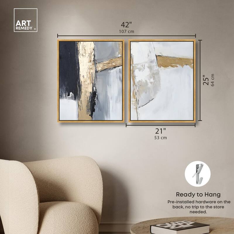 Cracks of Creation II Canvas Set of 2 by Art Remedy