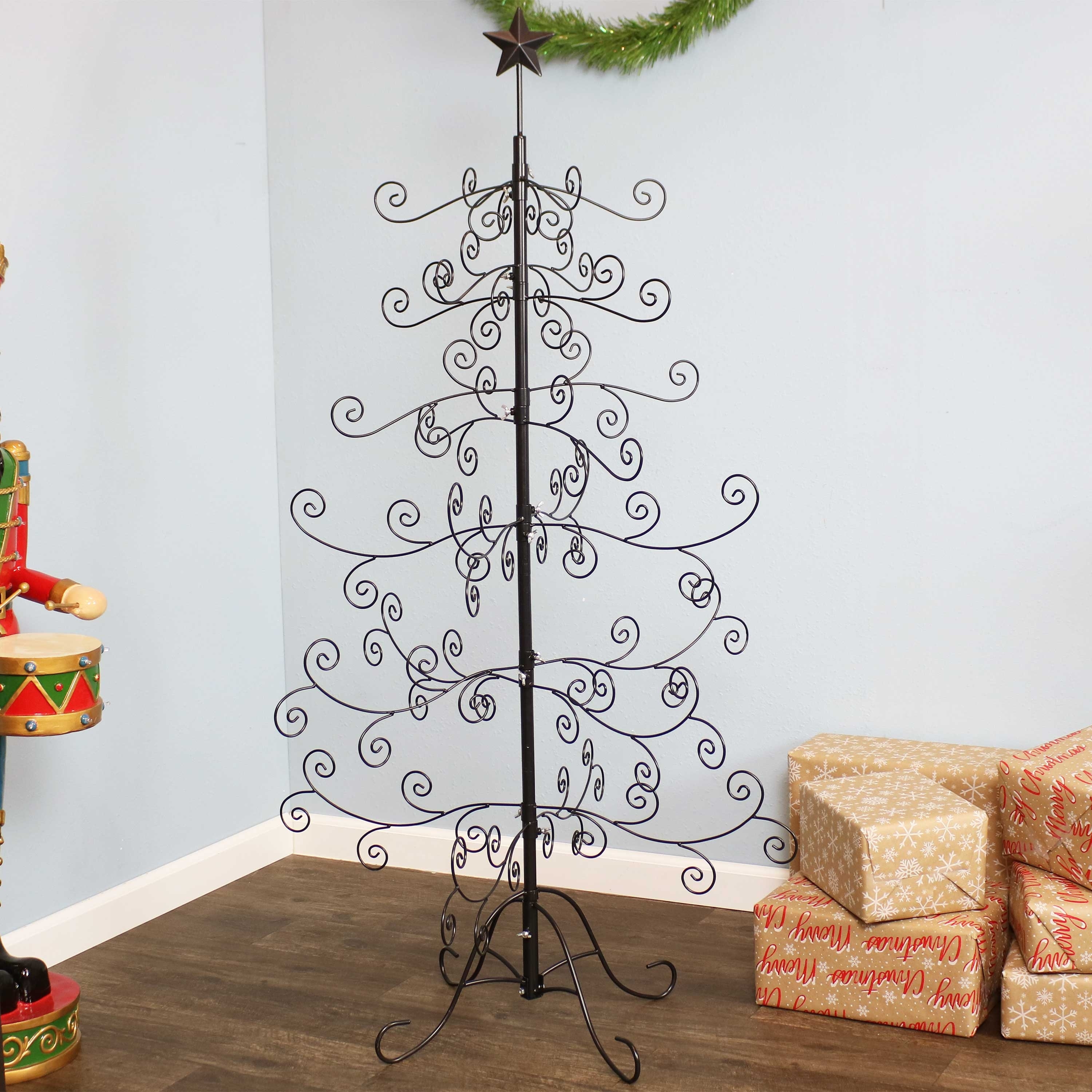 Sunnydaze Noelle Black Metal Christmas Ornament Tree - 60 Inch - Bed Bath &  Beyond - 34422285