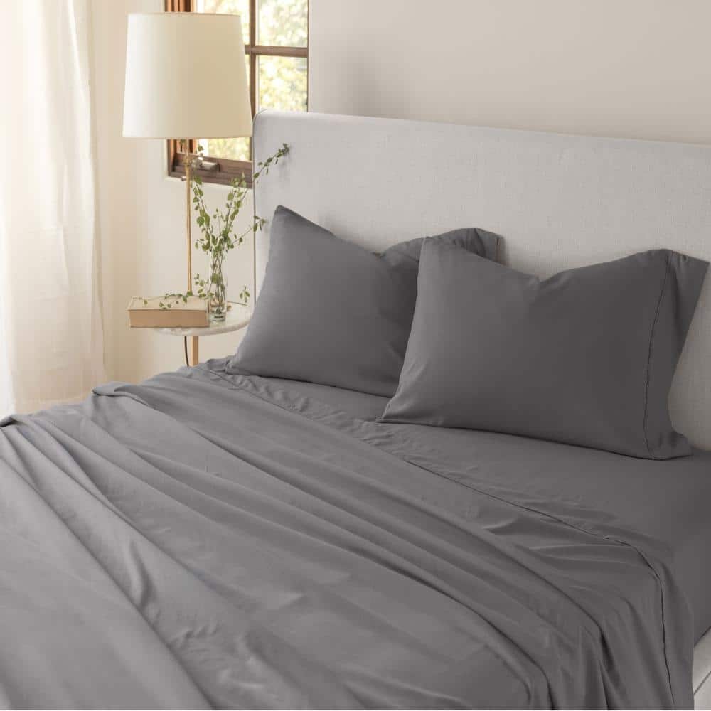 Queen Graphite Eternal Pillowcase by Jennifer Adams
