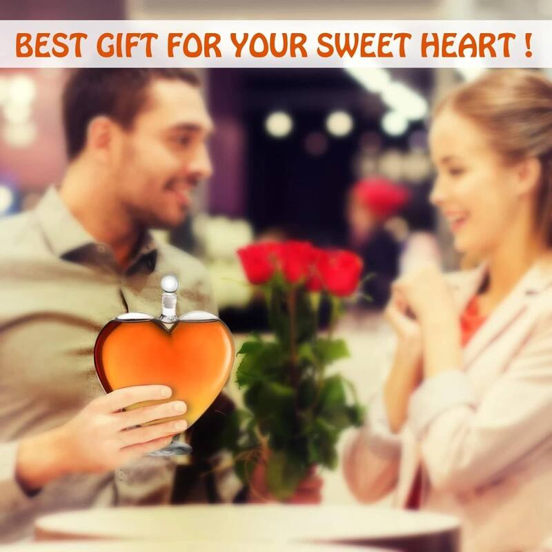 The Diamond Glassware Heart Decanter