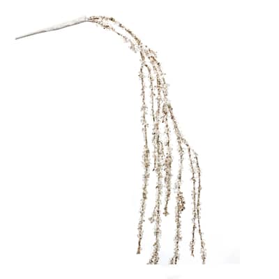 Silver Glitter Branch (Set of 2) - 20.25 x 1.75 x 17.5