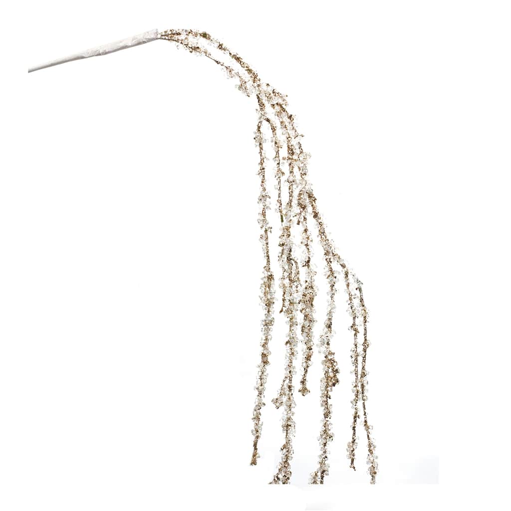 Silver Glitter Branch (Set of 2) - 20.25 x 1.75 x 17.5