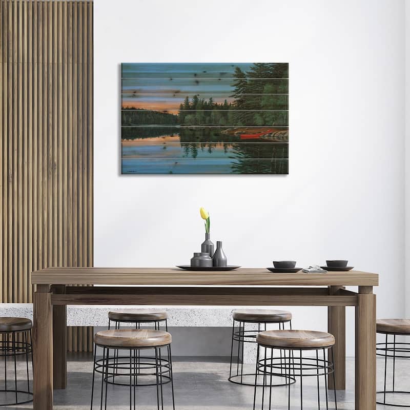 The Quietest Moments Print On Wood by Jake Vandenbrink - Multi-Color