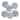 Certified International Madison Canape/Luncheon/Appetizer Plates, 6", 6 Assorted Designs, Set of 6 - 6.00"W x 6.00"D x 0.75"H