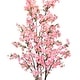 preview thumbnail 2 of 3, 5.5ft Pink Artificial Cherry Blossom Flower Tree Plant in Black Pot - 66" H x 34" W x 32" DP