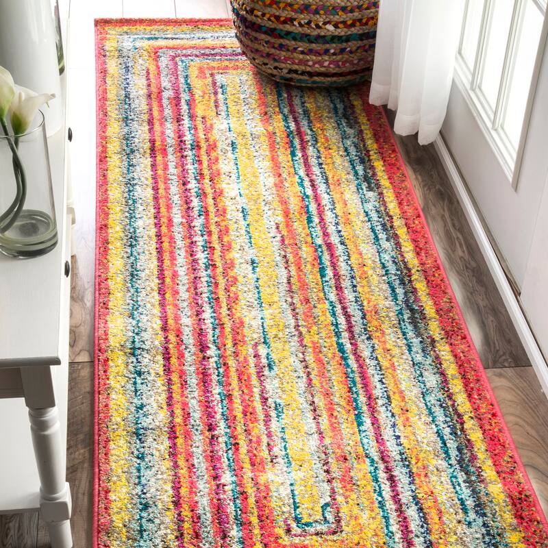 Nuloom Hargis Labyrinth Area Rug - 2'5" x 8' Runner - Multi - Runner