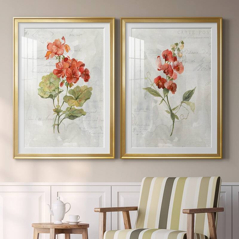 Linen Geranium Premium Framed Print - Ready to Hang