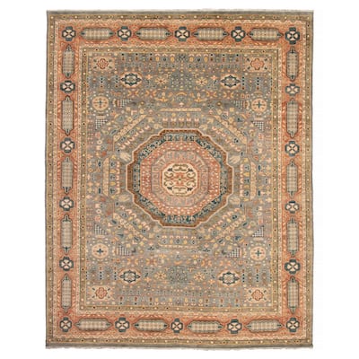 ECARPETGALLERY Hand-knotted Jules Serapi Grey Wool Rug - 11'11 x 15'1