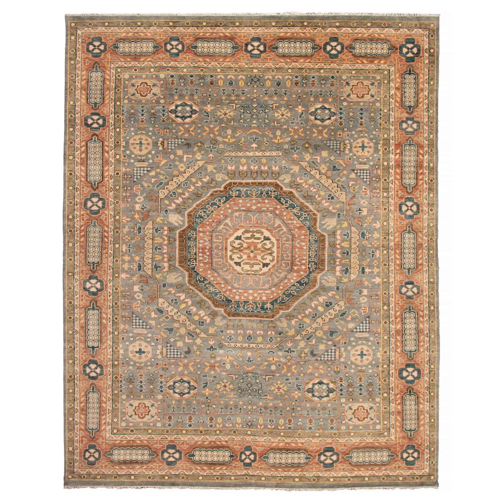 ECARPETGALLERY Hand-knotted Jules Serapi Grey Wool Rug - 11'11 x 15'1